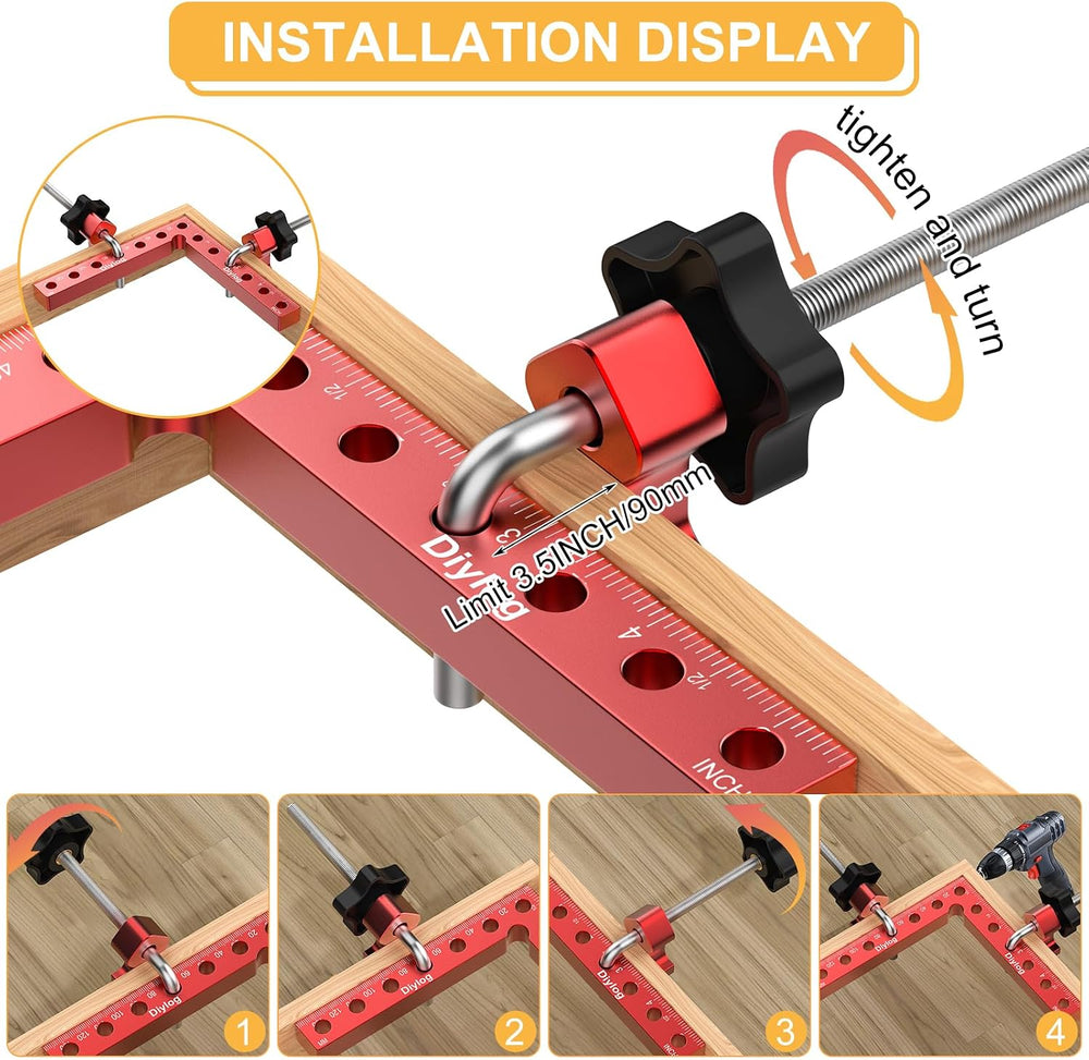 Corner Clamp for Woodworking, 90 Degree Corner Clamp, 4 Pack 5.5"x 5.5&q...