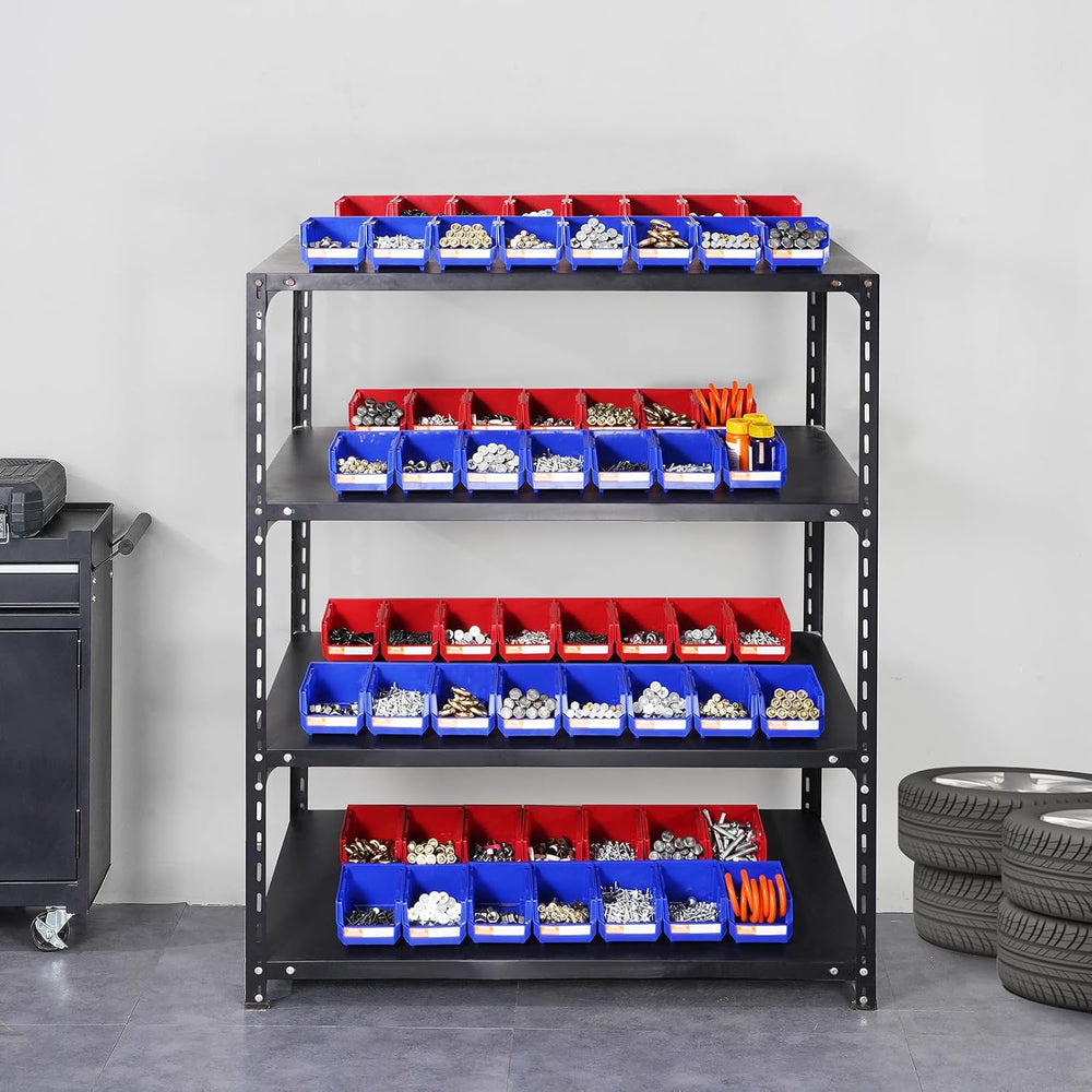 VEVOR Plastic Storage Bins 24 Pack (5 x 4 x 3-Inch), Hanging Stackable Storag...