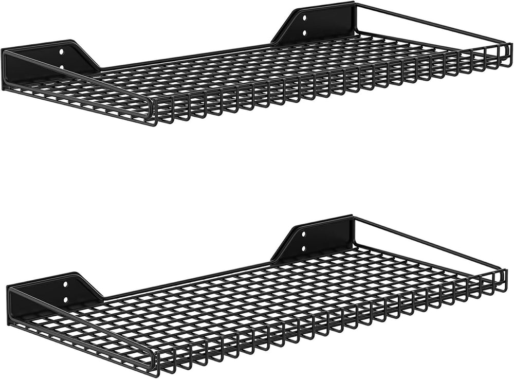 WALMANN 2-Pack Garage Wall Shelf, 23.5" x 12" Wall Mounted Storage ...