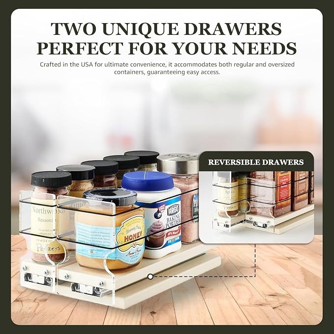 Vertical Spice Combo Spice Rack Drawer