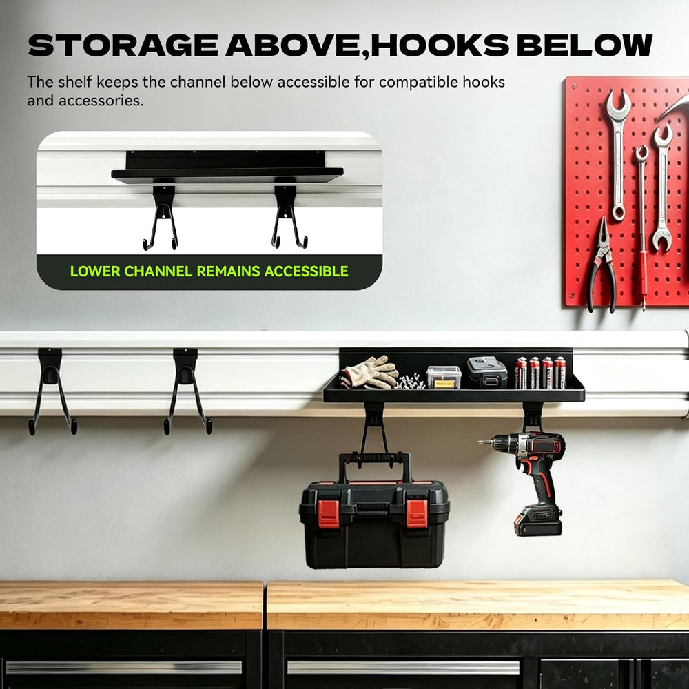 Garage Storage Shelves Compatible with Gladiator GearTrack & GearWall, So...