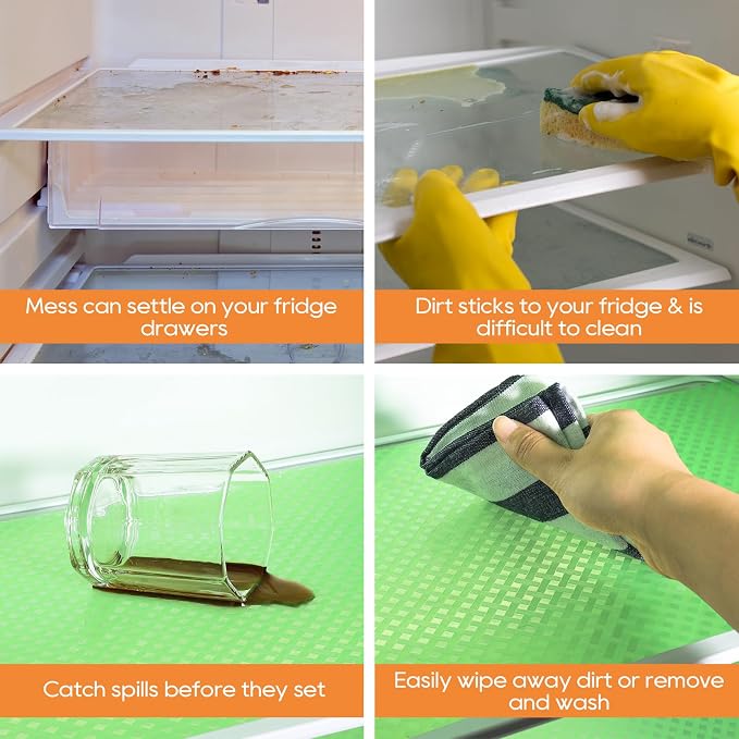 Green Fridge Liner Shelf Liners
