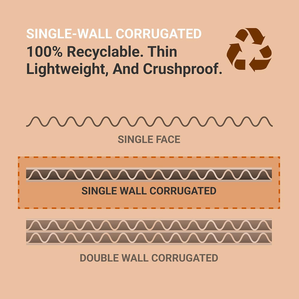 BOX USA 181212W Corrugated Cardboard Box 18" L x 12" W x 12" H...