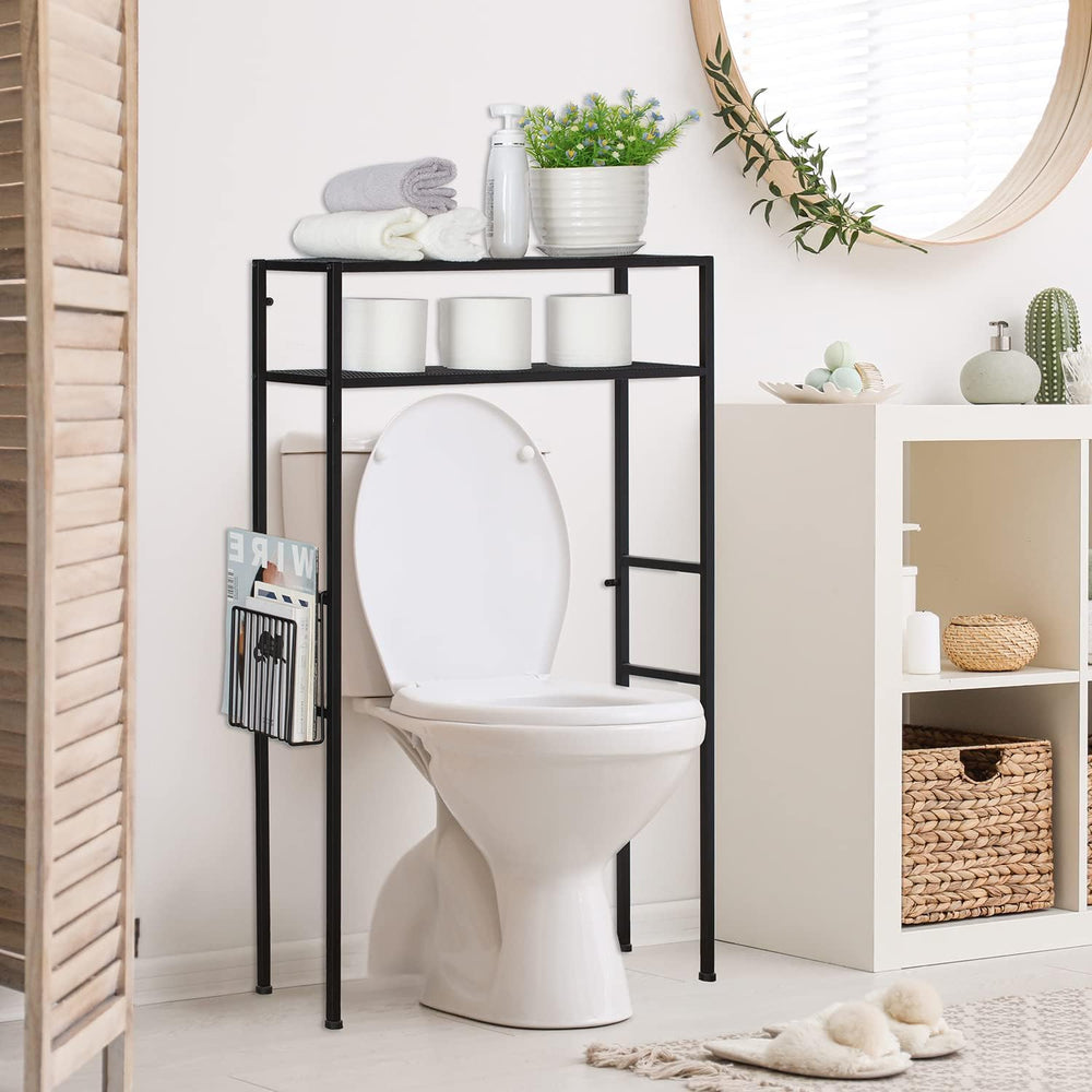 MyGift 2-Tier Over The Toilet Storage Rack, Over Toilet Bathroom Organizer, F...