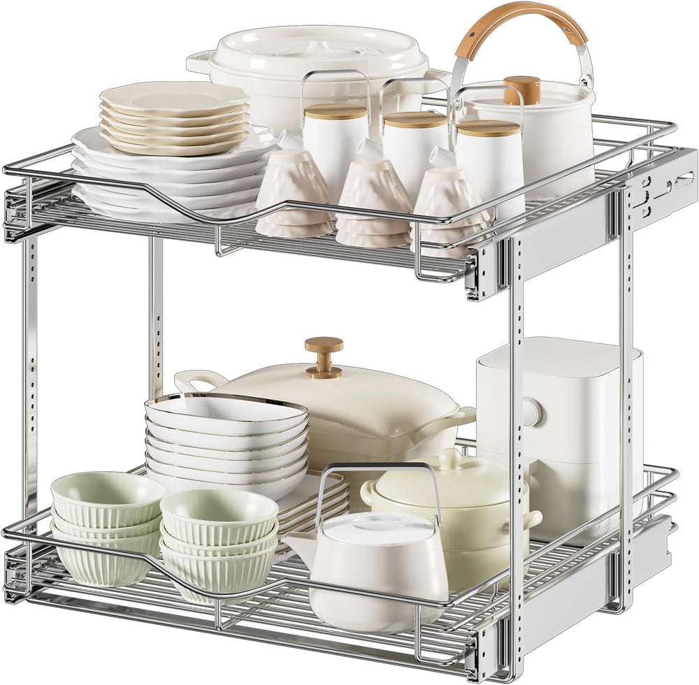 DINDON Pull Out Cabinet Organizer (22-1/2" W x 21-1/2"D), Cabinet P...