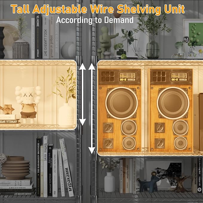 Himimi 4 Tier Wire Shelving