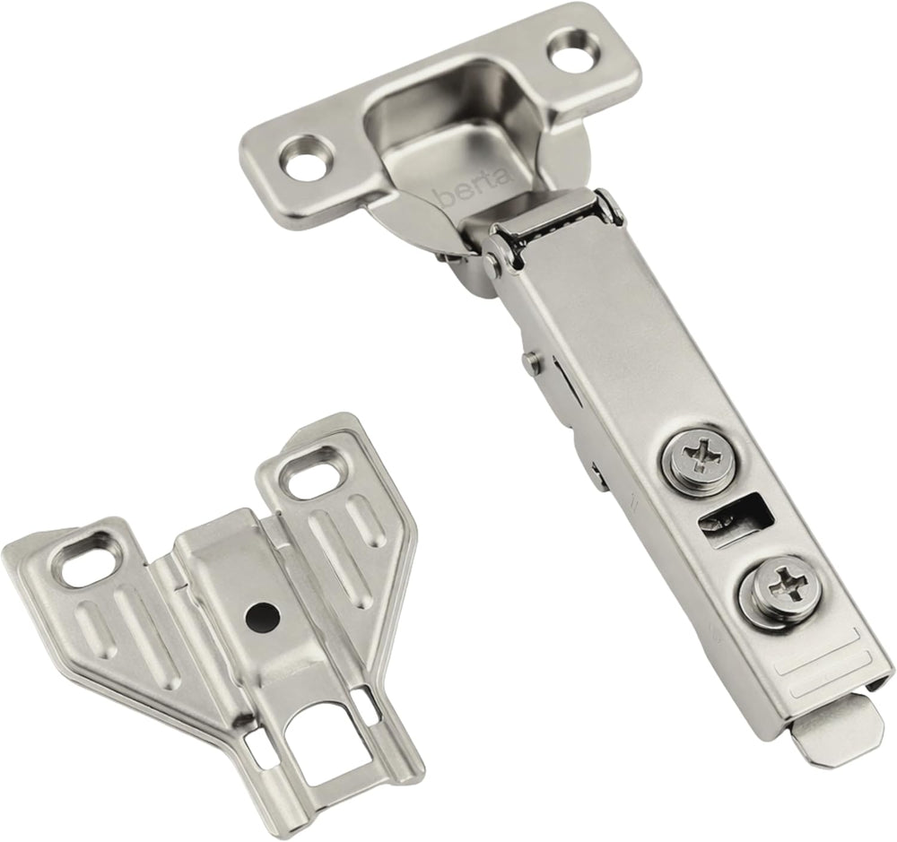 Berta, 100-Pack Full Overlay 110° Face Frame Soft Close Cabinet Hinges