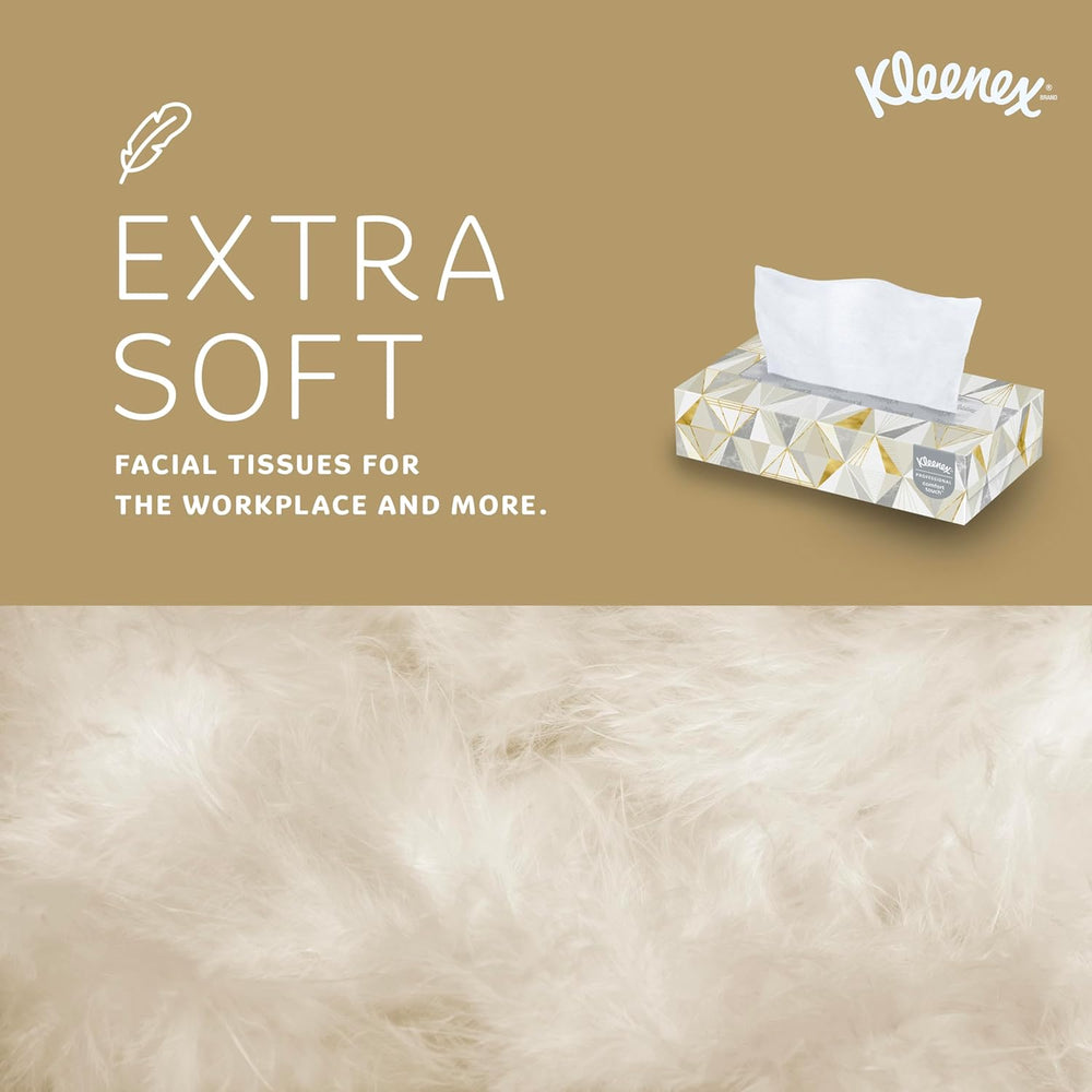 Kleenex Professional Facial Tissue, Bulk, 12 Boxes x 125 Tissues (03076)