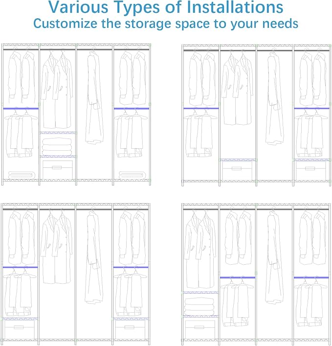 VIPEK V40 Wire Garment Rack Heavy Duty Clothes Racks