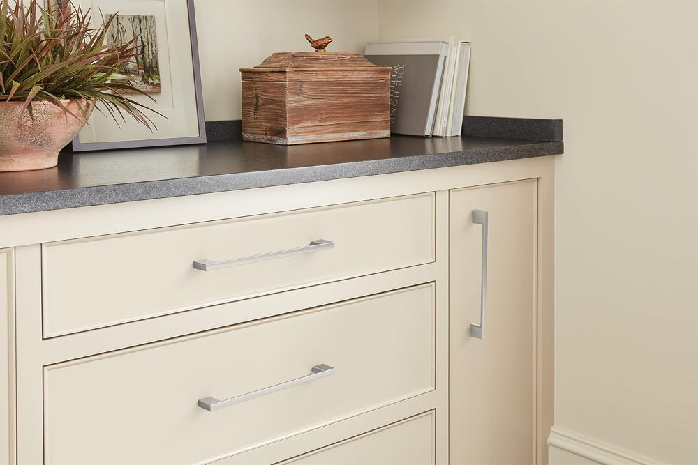 Amerock 10 Pack 7-9/16" Cityscape Satin Nickel Drawer Pull