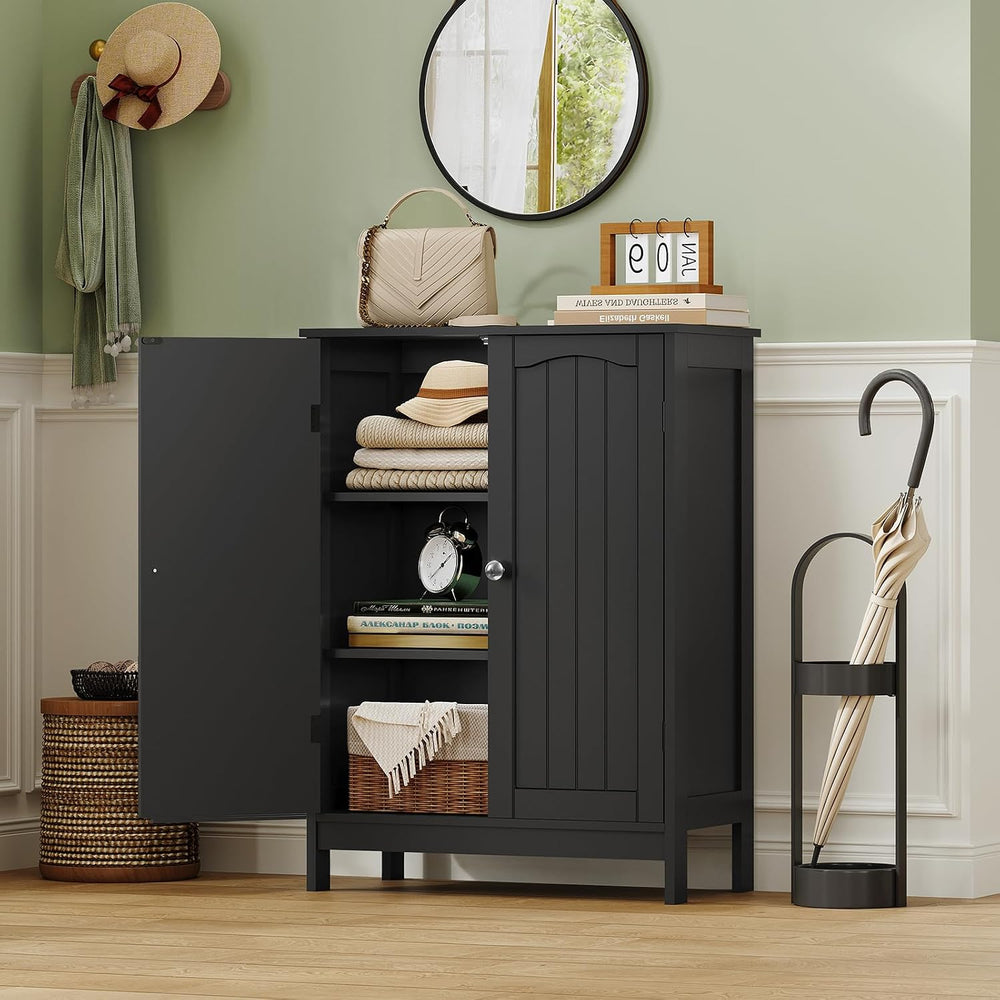 Iwell Bathroom Cabinet, Bathroom Storage Cabinet with 2 Doors & 3 Shelves...