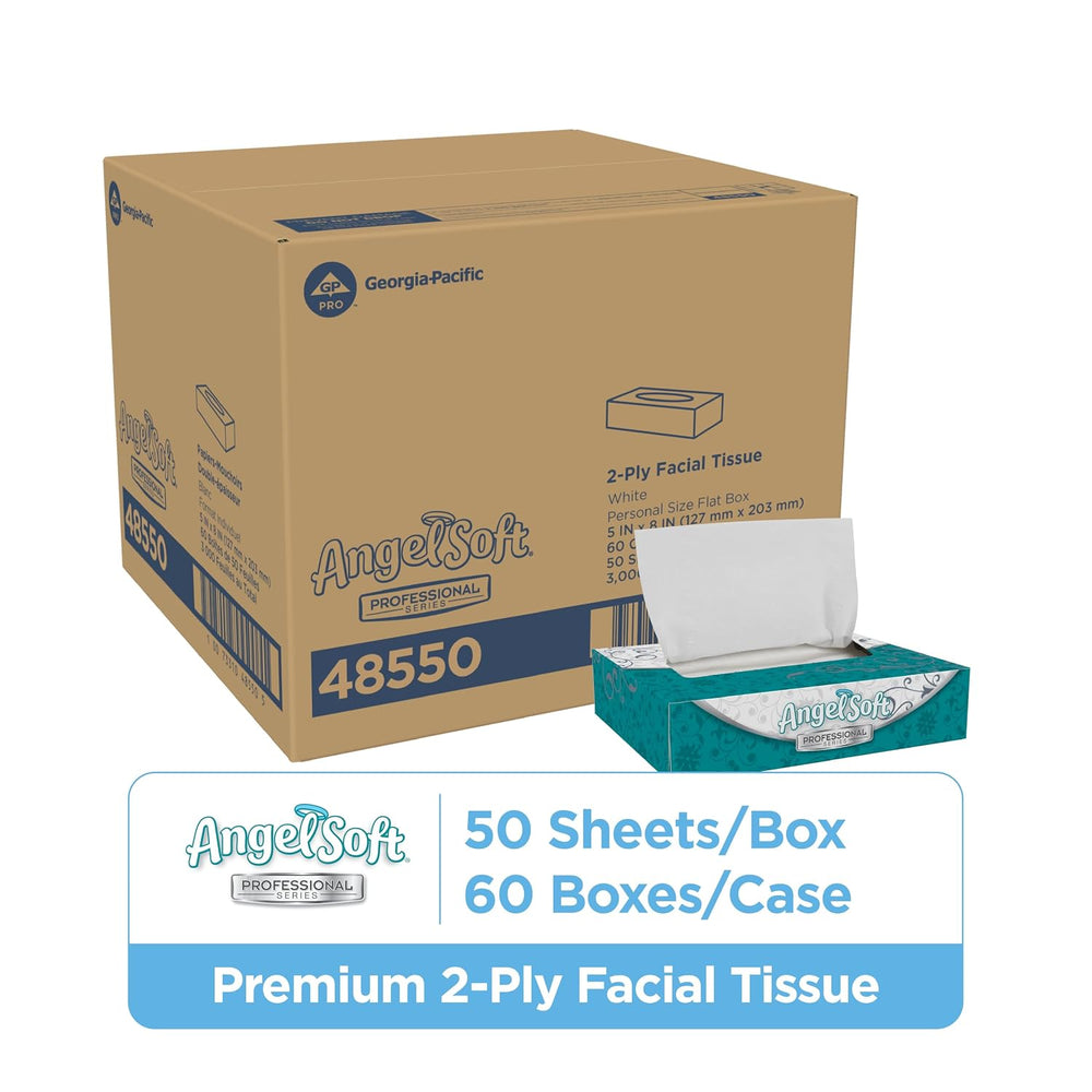 Georgia-Pacific Angel Soft Professional Series 2-Ply Facial Tissue (48550), 5...