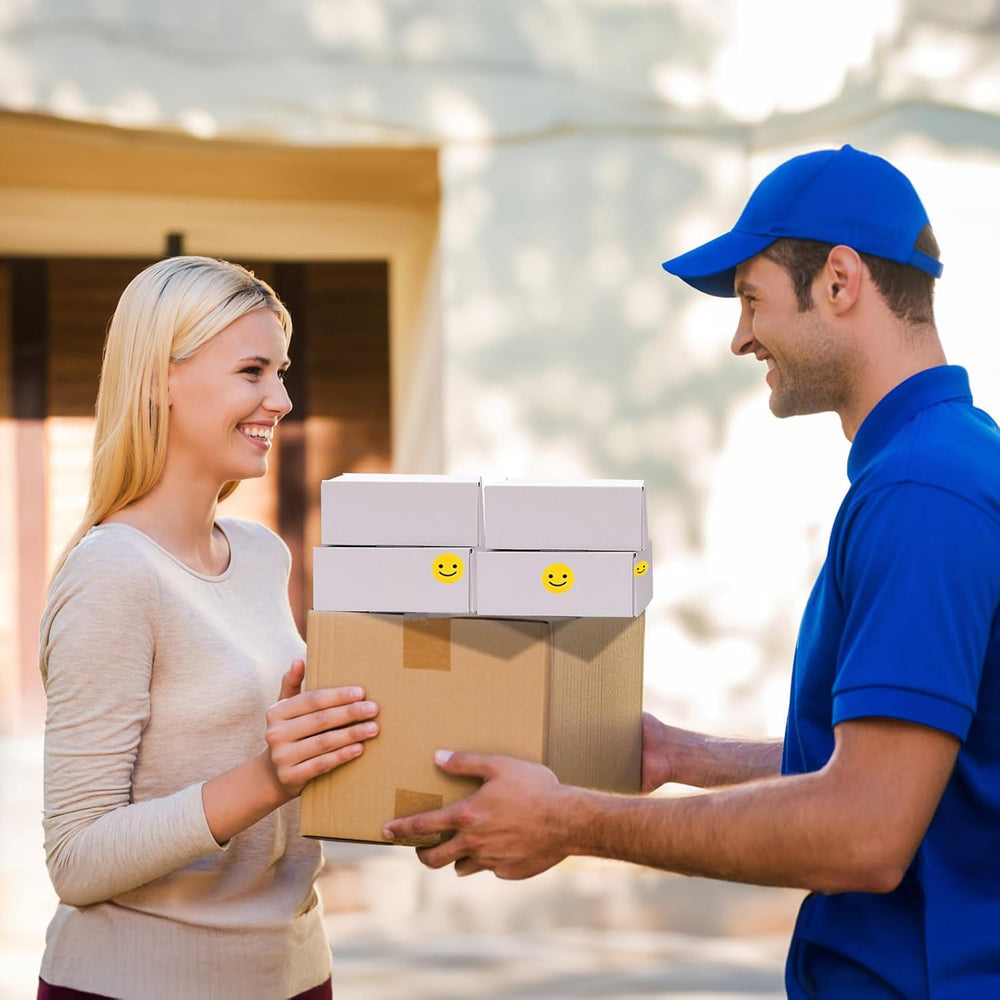 RLAVBL 9x6x2 Shipping Boxes Set of 50, White Corrugated Cardboard Box for Pac...