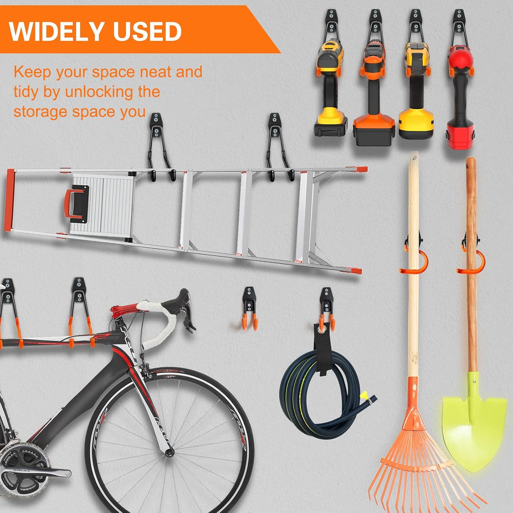 HUPBIPY 26 Pack Garage Hooks Heavy Duty Utility Steel with Anti-Slip Coating ...