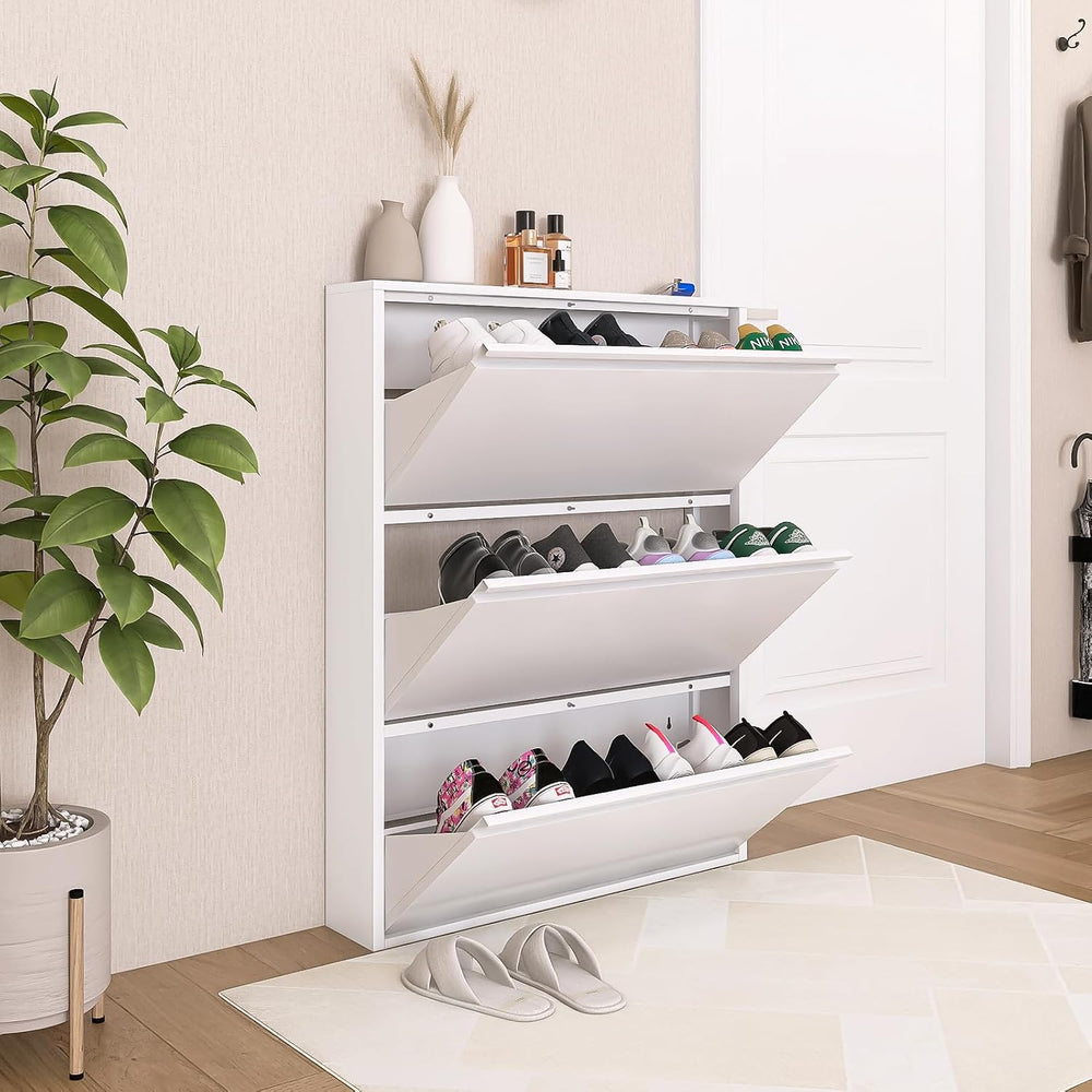 LUCYPAL Shoe Cabinet Storage for Entryway,Slim Wall Mounted Shoe Cabinet with...