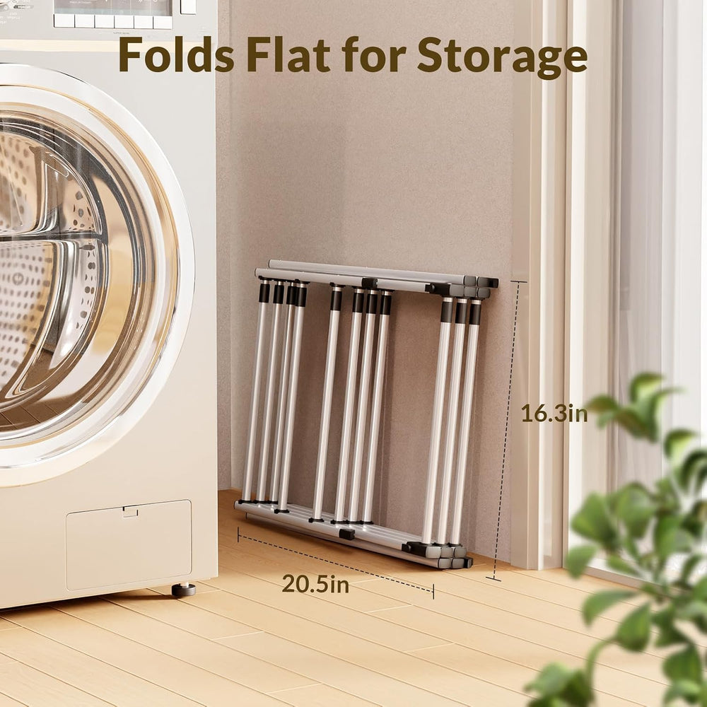 Clothes Drying Rack Collapsible,Heavy Duty Foldable Laundry Rack for Drying C...