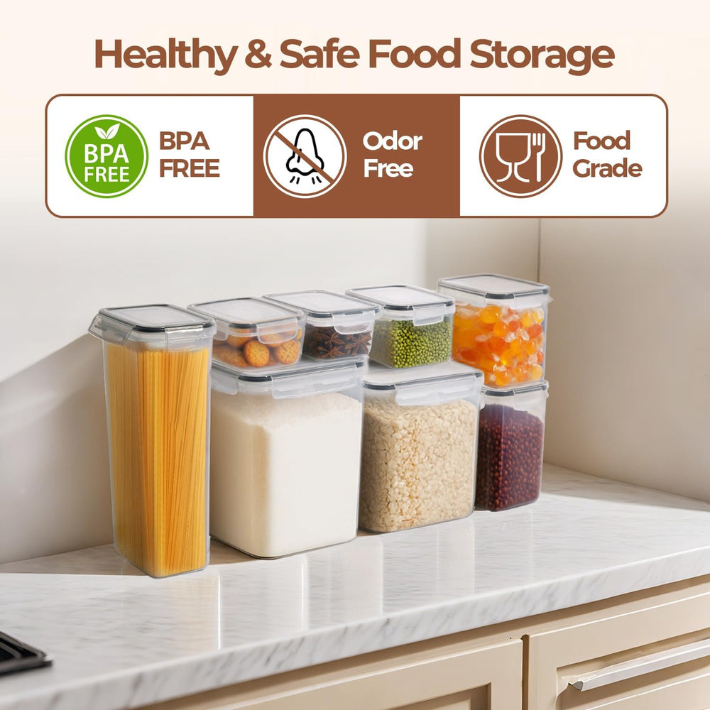 ComSaf Airtight Food Storage Containers with Lids 7size 11Pack, Stackable