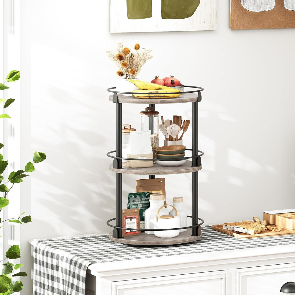 YATINEY 3-Tier Lazy Susan Organizer, Rotating Spice Rack, Spinning Organizer,...