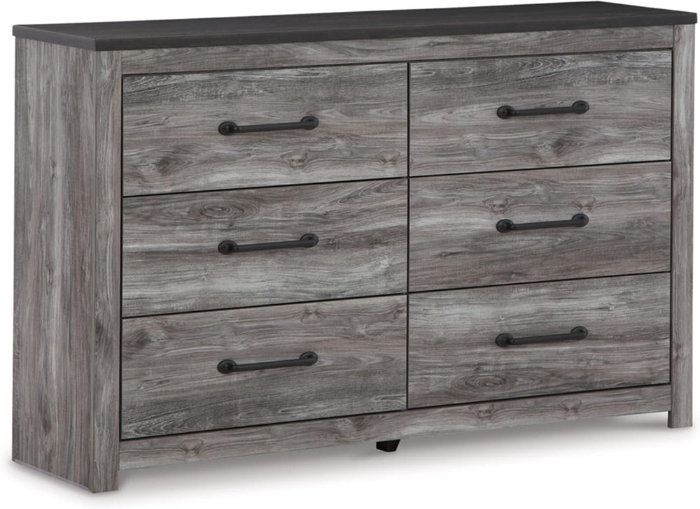 Signature Design by Ashley Bronyan Contemporary 6 Drawer Dresser, Gray