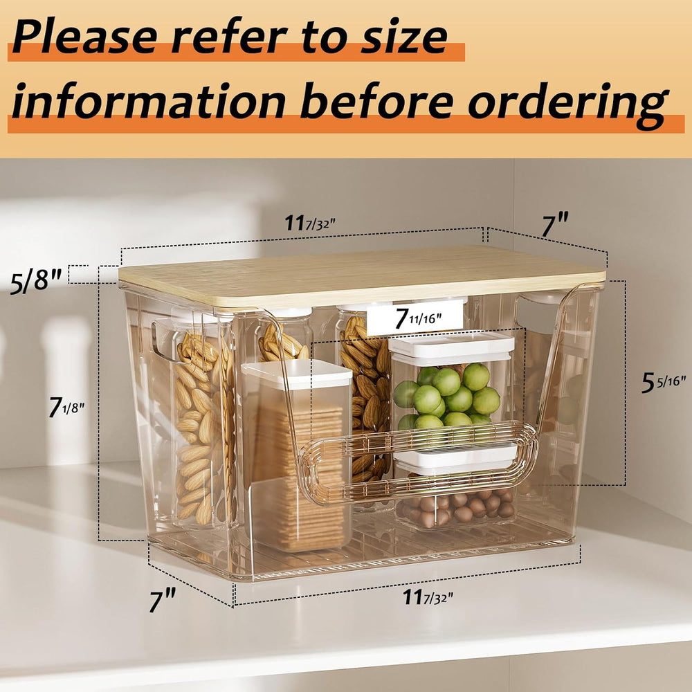Delamu 3 Pack Pantry Organizers and Storage, Stackable Trash Bag Holder