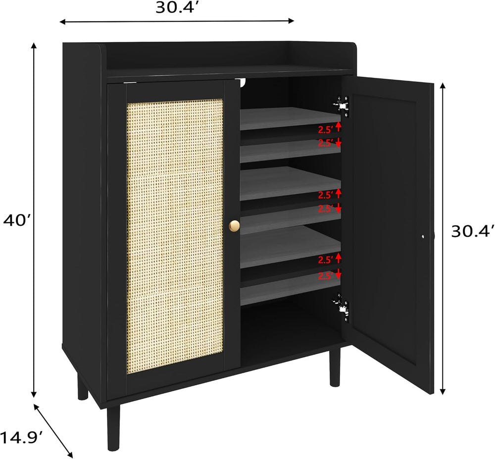 Shoe Rack,Shoe Storage,Rattan Shoe Cabinet for Entryway,Shoe Storage Cabinet ...
