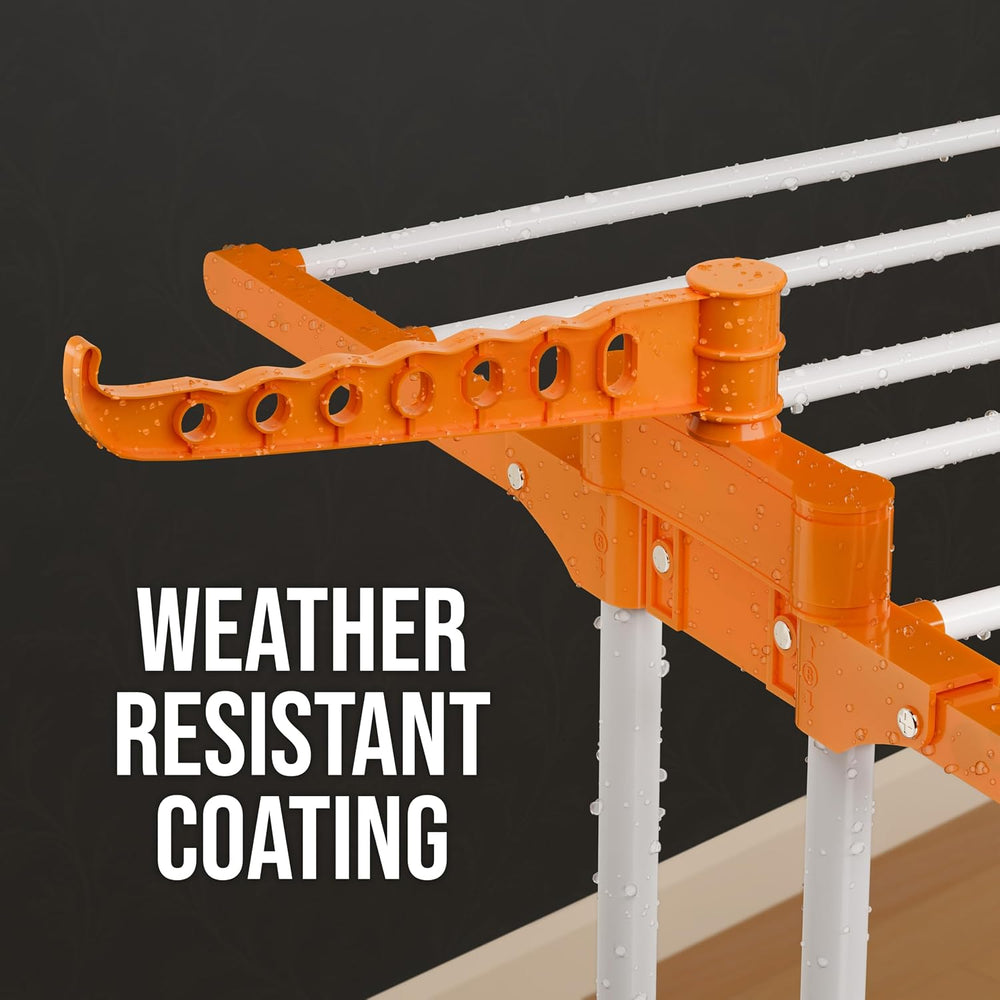 Happer Premium Clothes Stand for Drying with Wheels Portable 3 Layer Rack for...