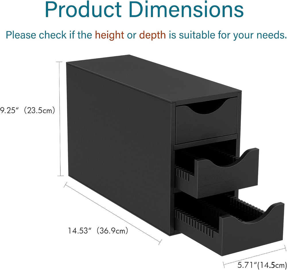 Coffee Pod Drawer Holder,Capsule Storage Organizer,3-Tier,6-Slot,Black