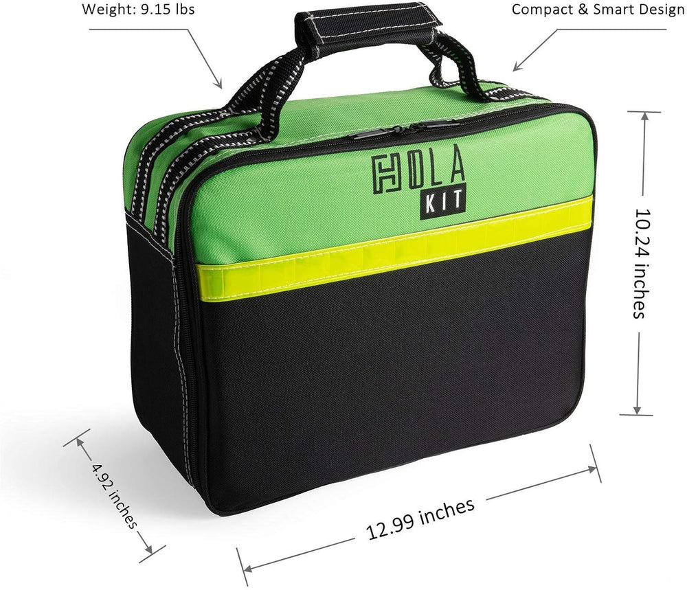 HolaKit 78-Piece Car Emergency Kit with Air Compressor and Jumper Cables