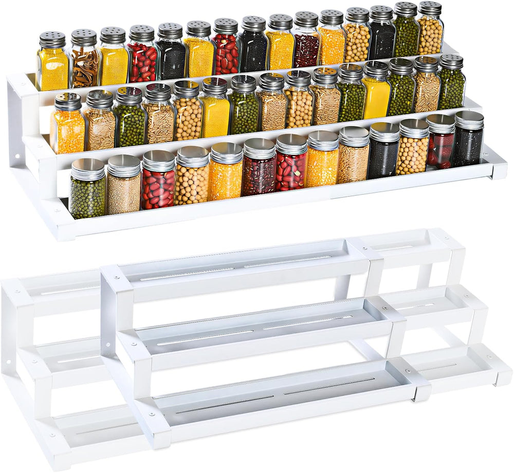 3-Tier Spice Rack Organizer for Kitchen Cabinet or Pantry, 16"-29" ...