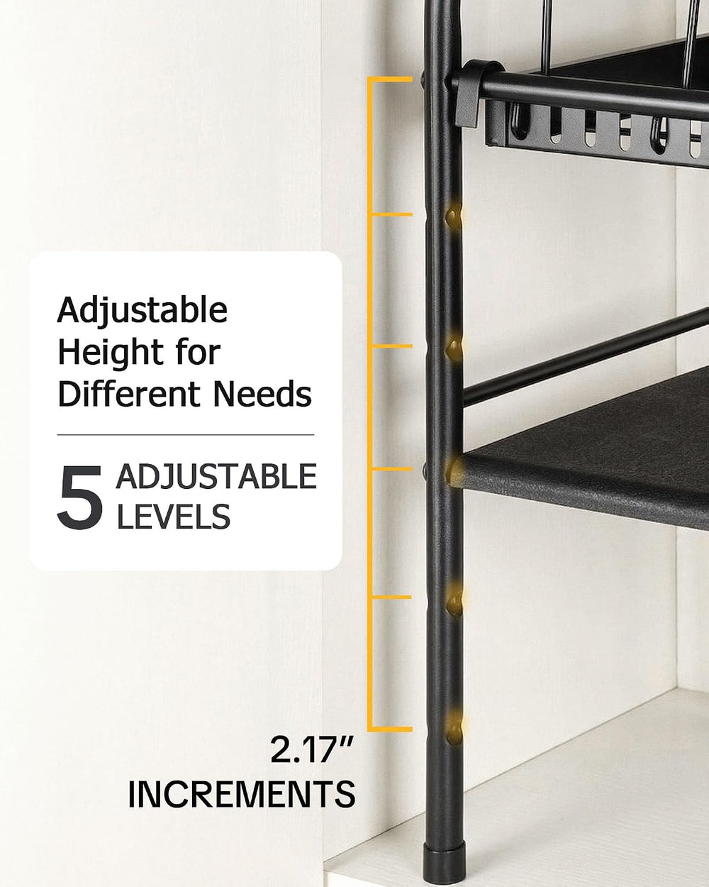 HULISEN Pots and Pans Organizer Under Cabinet, 2-Tier Expandable Pot Rack