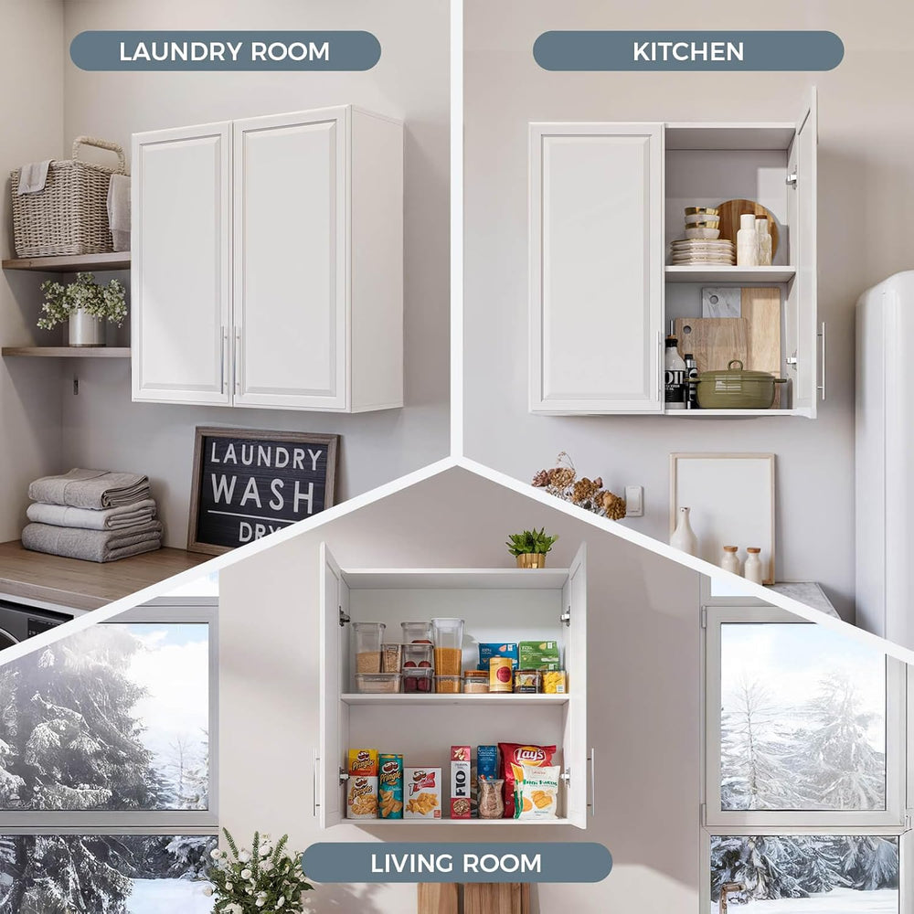 Furnaza 30" W Wall Cabinets for Laundry Room with Adjustable Shelf