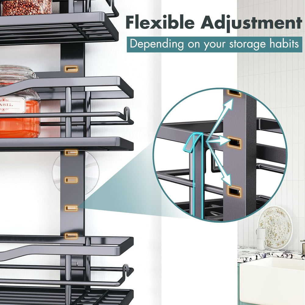 Eastherry Over The Door Pantry Organizer，9-Tier Over The Door Organizer with ...