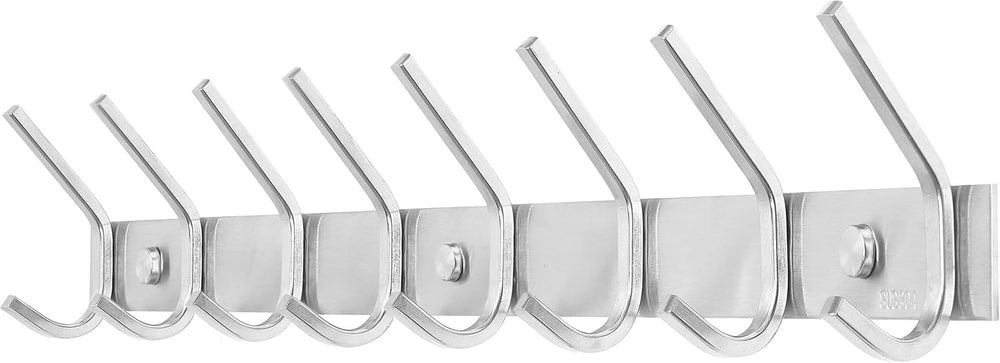 WEBI Heavy Duty 24 Inch SUS 304 Coat Bath Towel Hook Hanger Rail Bar with 8 H...