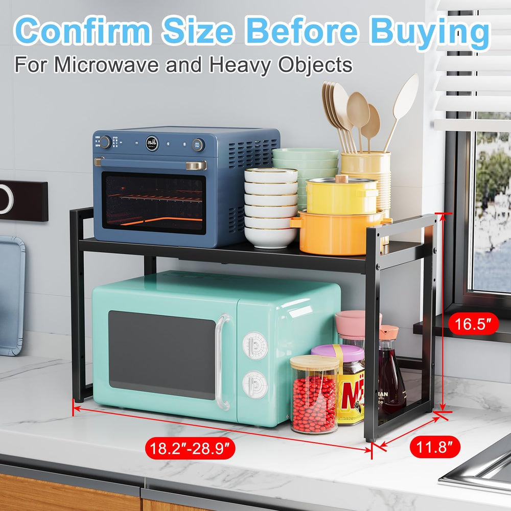 Expandable Metal Storage Shelves, 110LBS Heavy Duty Shelving Units and Storag...