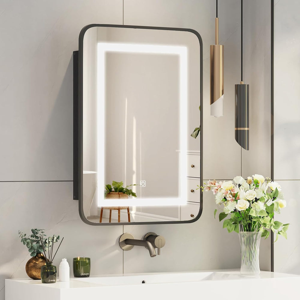Recessed Medicine Cabinets for Bathroom,Lighted Medicine Cabinet