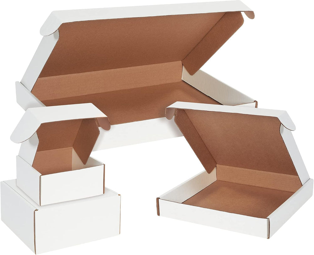 Box USA 18 Deluxe Shipping Boxes 18L x 12W x 2H, 50-Pack - White Box Mailers ...