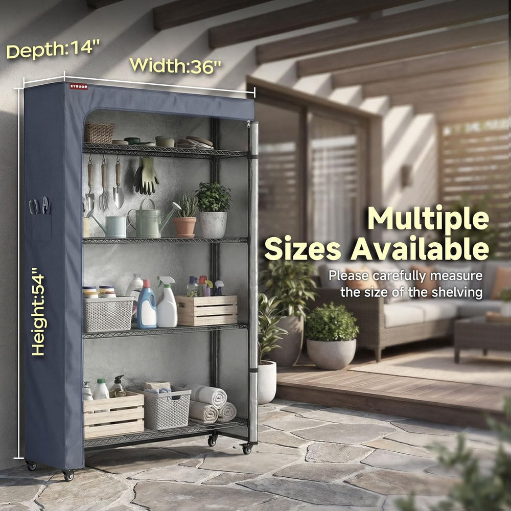 Shelf Cover for Storage Shelving Unit, Fits 36" W x 14" D x 54" H