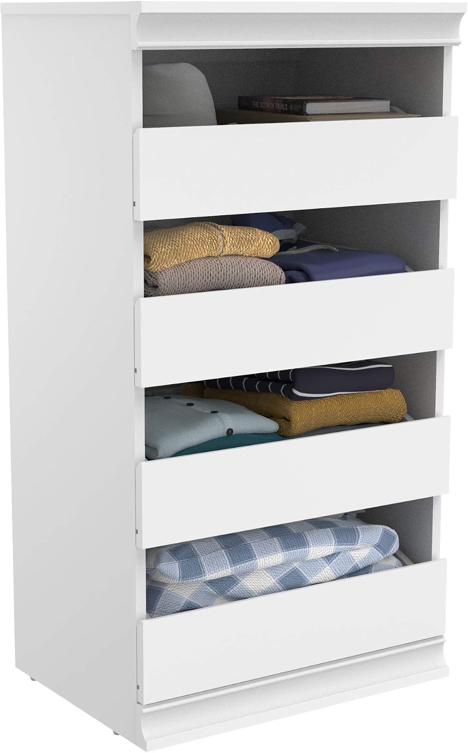 ClosetMaid Modular Storage Unit with 4 Drawers, Wood Closet Organizer, Stacki...