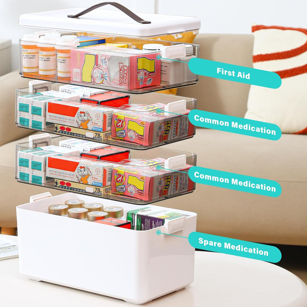 Homaigie Extra Tall 4-Tier Medicine Cabinet Organizer for Medicine Bottles Or...