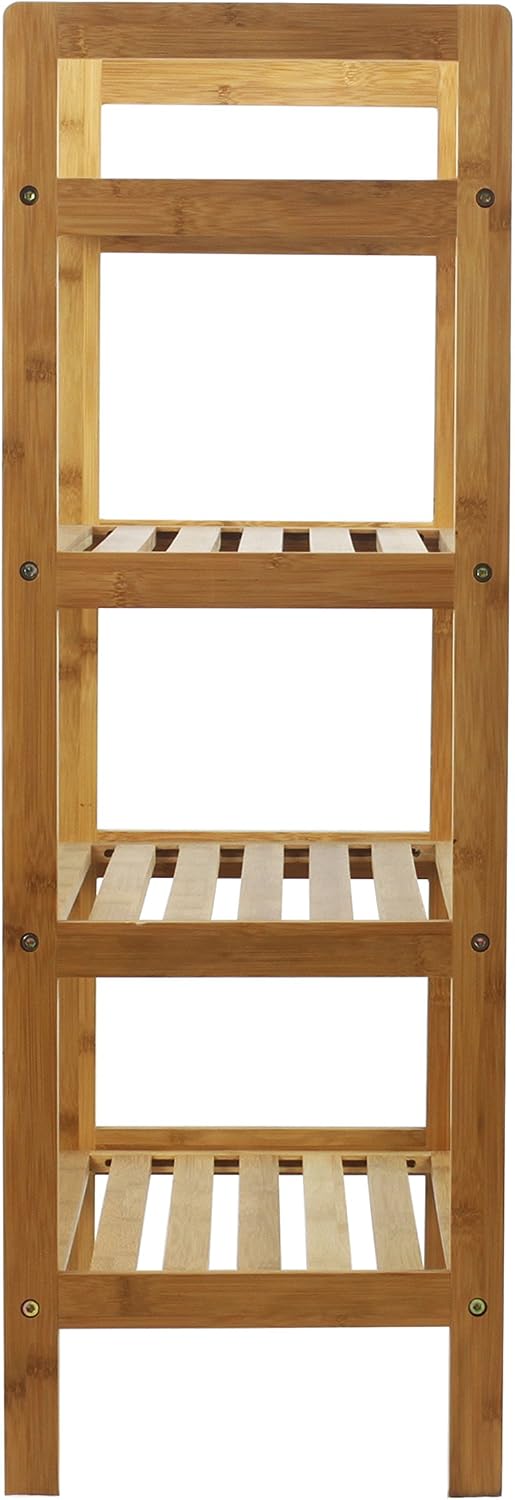 Oceanstar 4SR1668 4-Tier Bamboo Shoe Rack, Natural