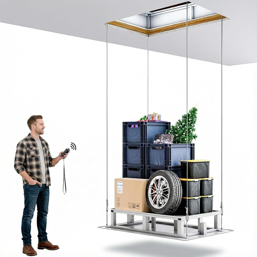 Electric Attic Lift for Garage Storage