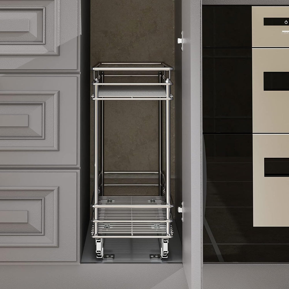 LOVMOR Pull Out Cabinet Organizer and Storage (5" W x 21" D) 2-Tier...