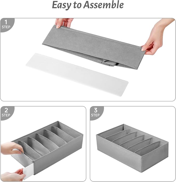 4 Packs T-shirt Drawer Organizers