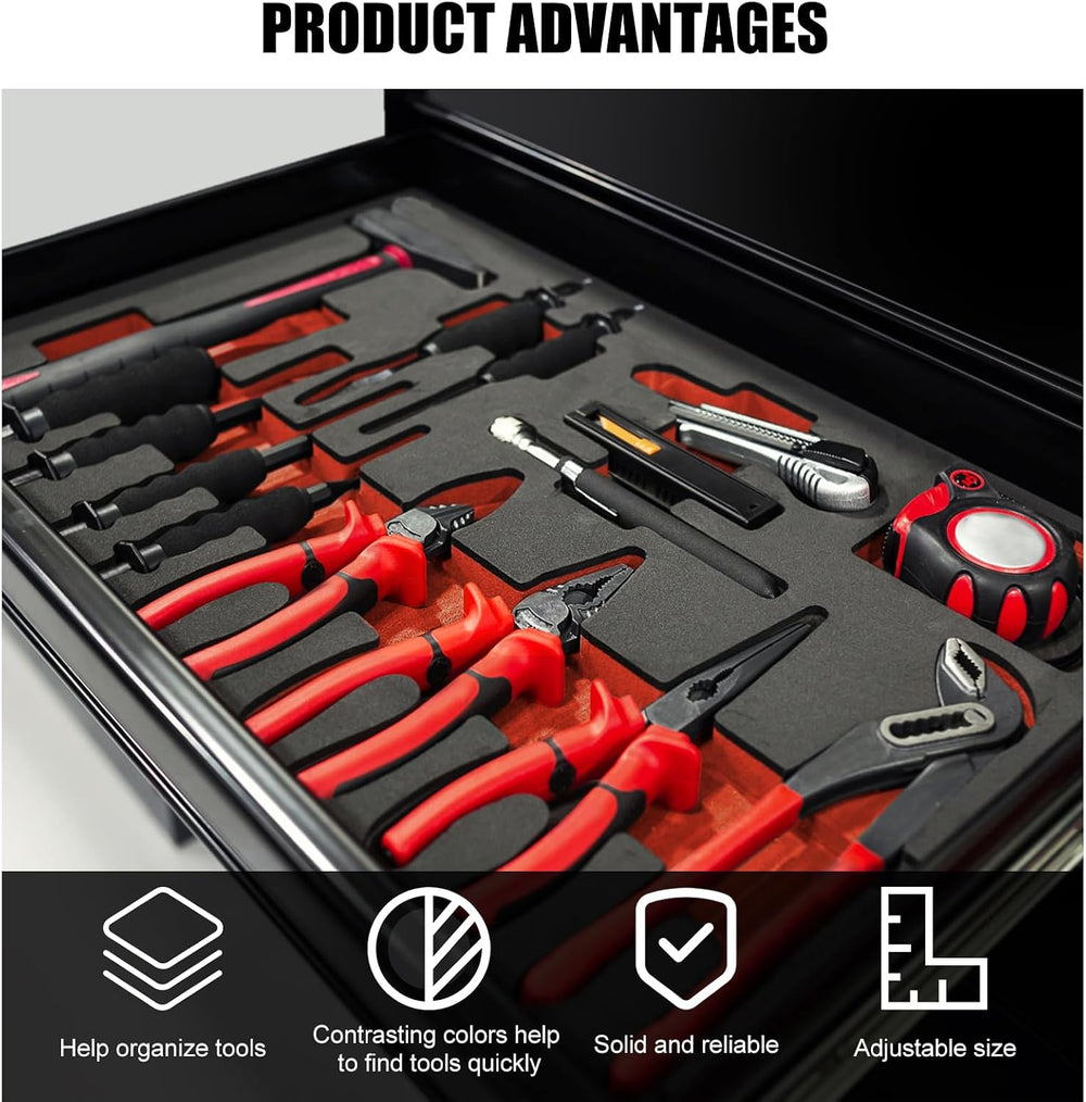 5 Pcs Tool Box Foam Organizer 15.75x11x1 Inch Toolbox Foam Inserts Sheets Box...