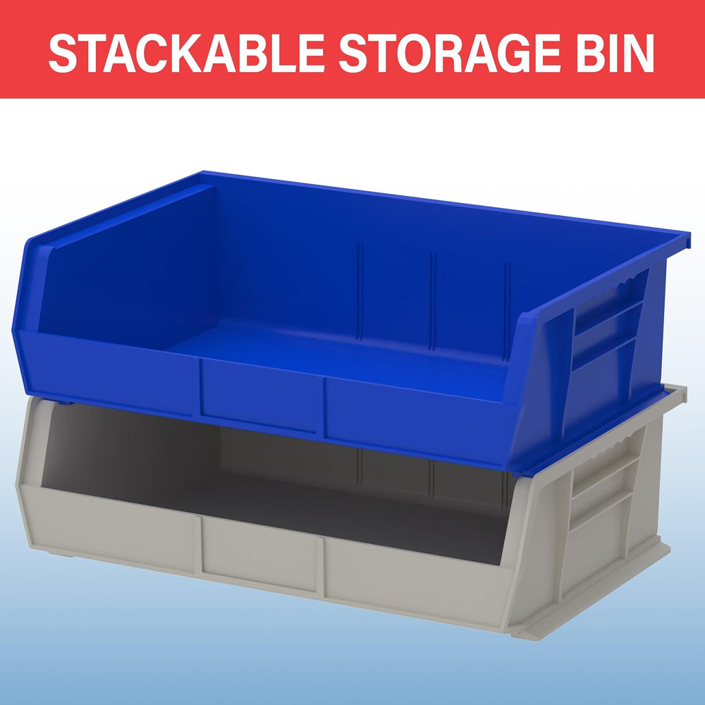 Akro-Mils 30255 AkroBins Plastic Storage Bins, 11"x16"x5", Sto...