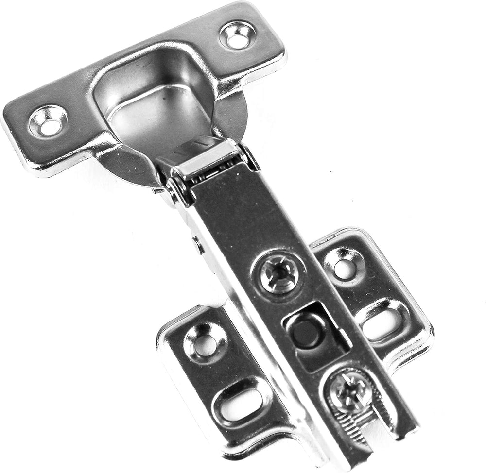 Berta (30 Pieces) Full Overlay Frameless European Hinges 105 Degree 2-Cam 4-W...