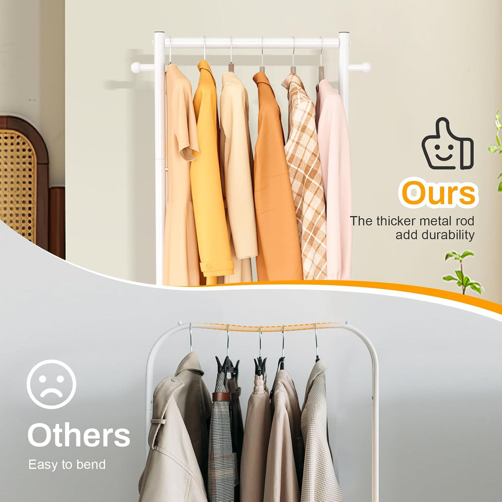 MISSLO Small Clothes Racks for Hanging Clothes Clothing Rack with Wheels 60&q...