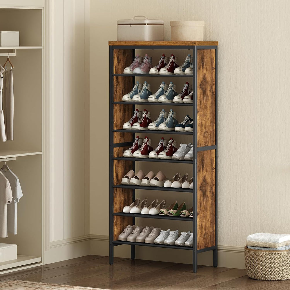 YATINEY 8-Tier Tall Shoe Rack, Large Shoe Storage Organizer for Closet