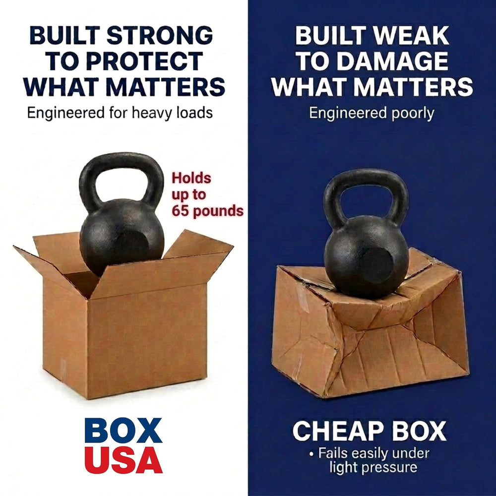 BOX USA Long Boxes Holds 65 lbs, 6x6x48 25-Pk for Shipping & Packing
