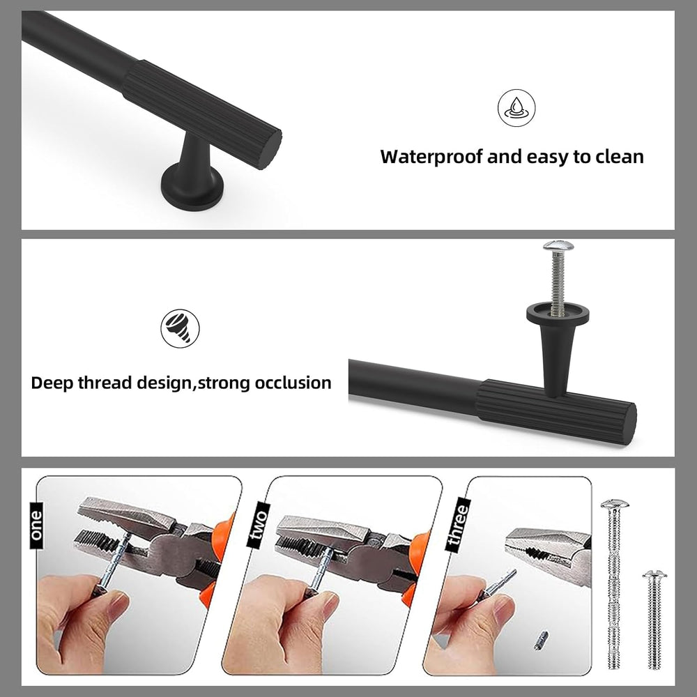 10 Pack 3 inch Matte Black Kitchen Cabinet Handles